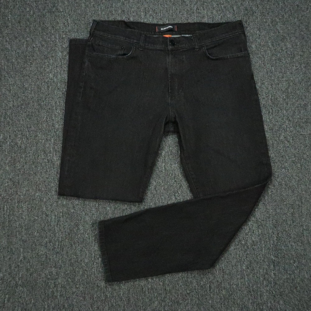 Bluffworks Jeans Mens 37x32‎ Black Departure 2.0 Slim Fit 5 Pocket